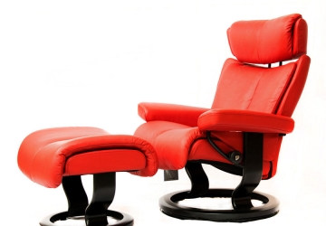 sillon stressless rojo 02